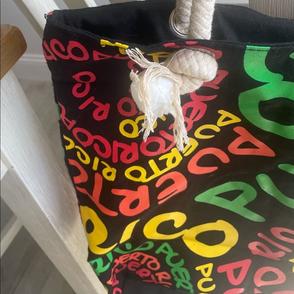 Puerto Rico Tote Bag w Zipper - Picture 2 of 7